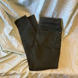 Elegant Dark Green Skinny Pants for Women